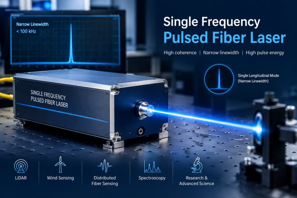 Single frequency pulsed fiber laser